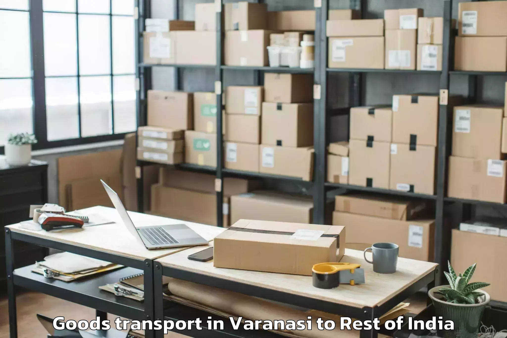 Trusted Varanasi to Mengio Goods Transport